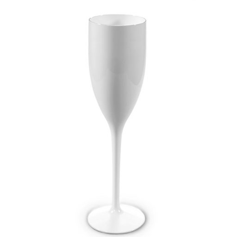 Champagneglas 15 cl wit bedrukken met logo
