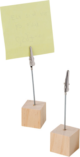 Houten cliphouder Loops bedrukken met logo