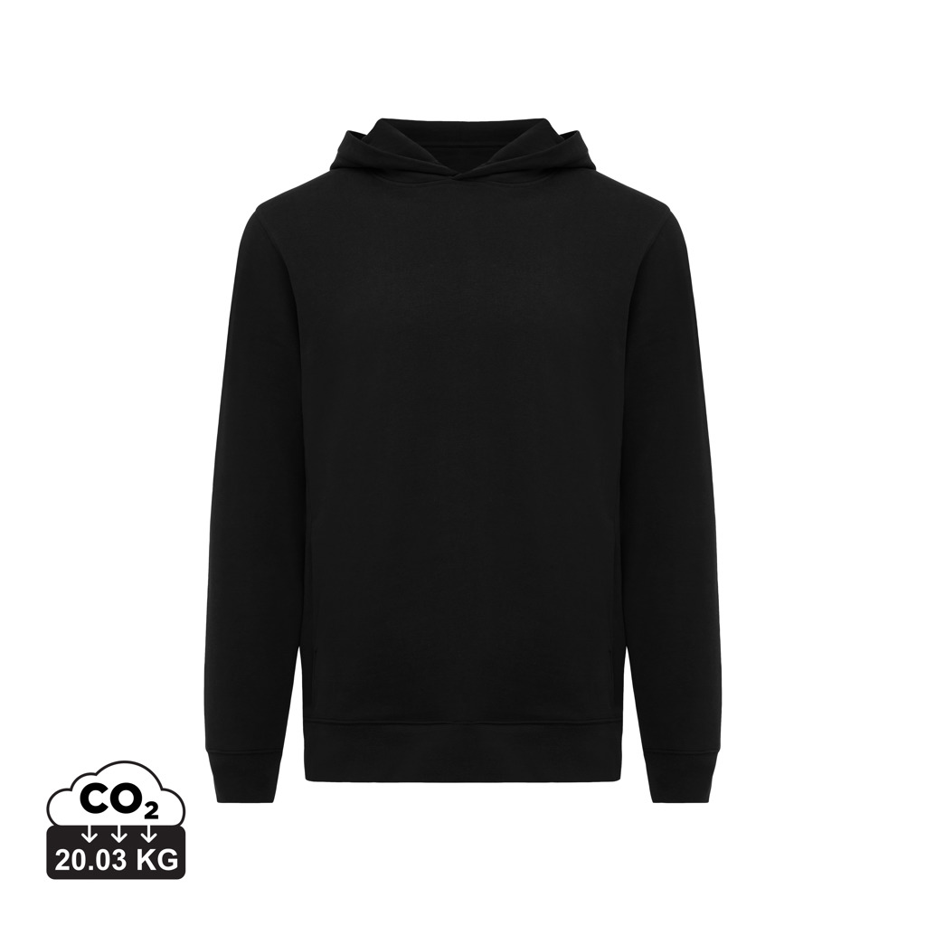 Iqoniq Yengo recycled katoen hoodie met steekzakken bedrukken met logo