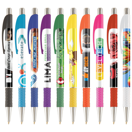DIA balpen met gripzone in full colour all over bedrukt bedrukken met logo