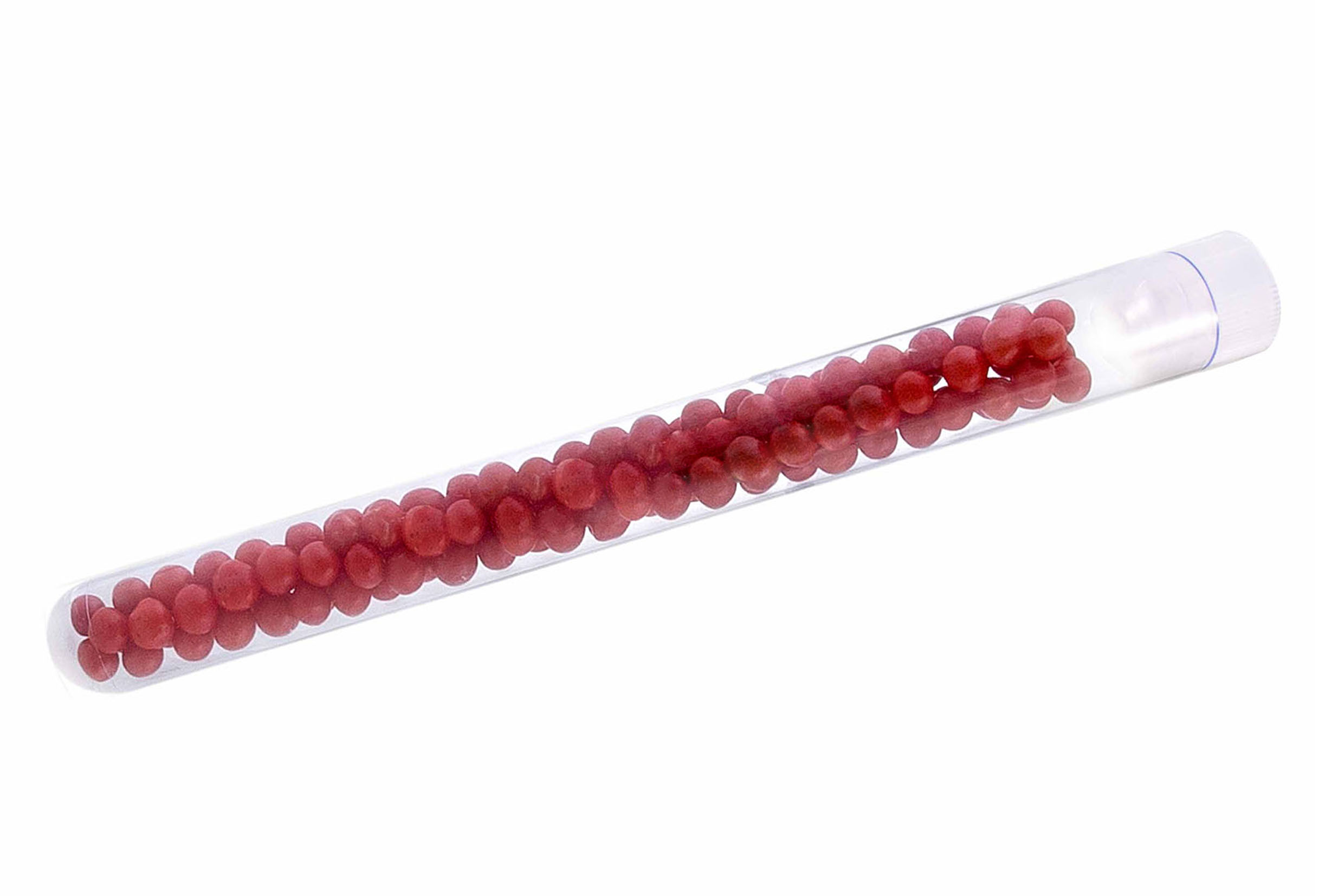 Reageerbuisje gekleurde parels bedrukken met logo