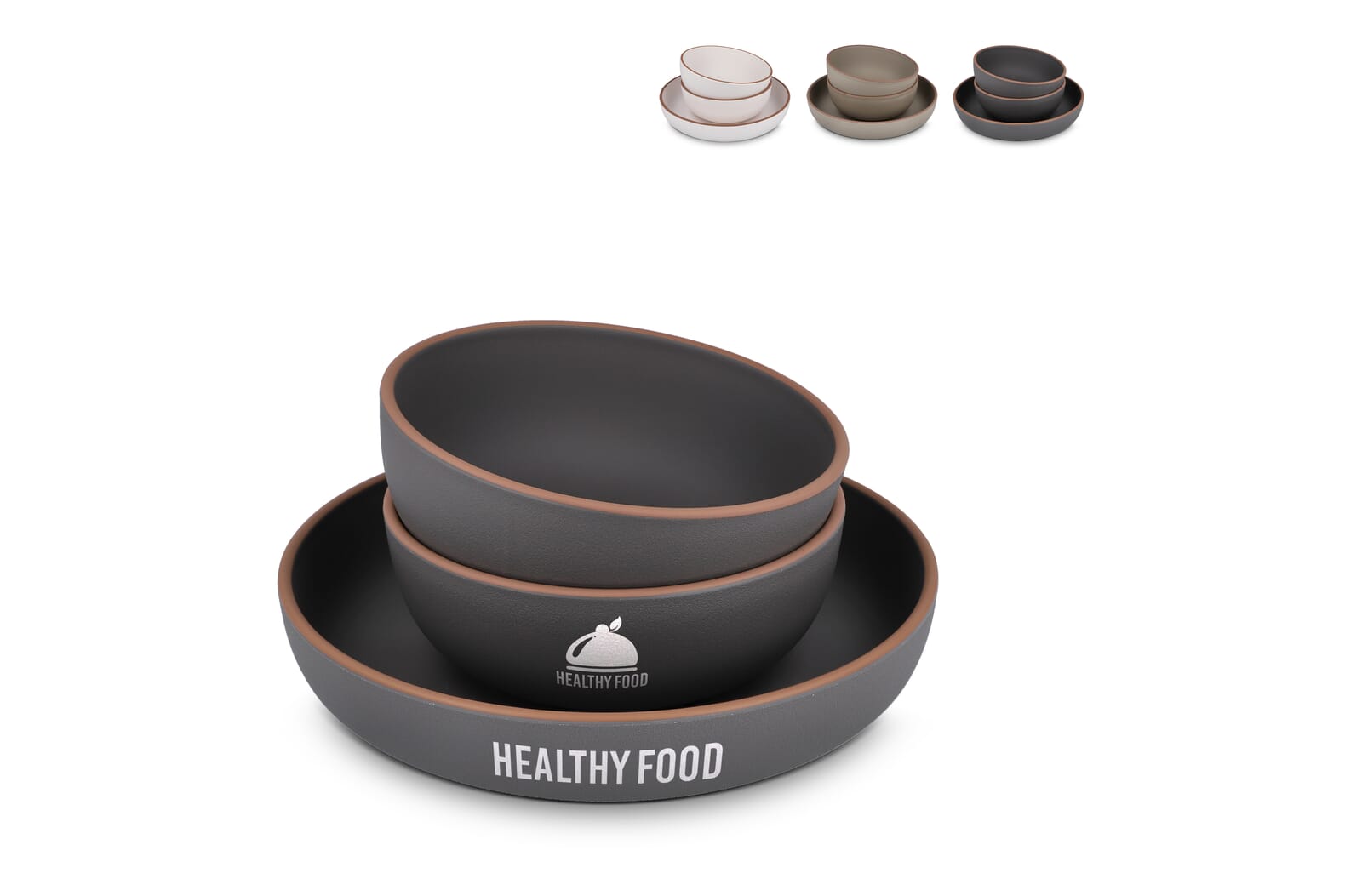 InSideOut 3-delige Serveerset Runa, gemaakt van rPET  bedrukken met logo