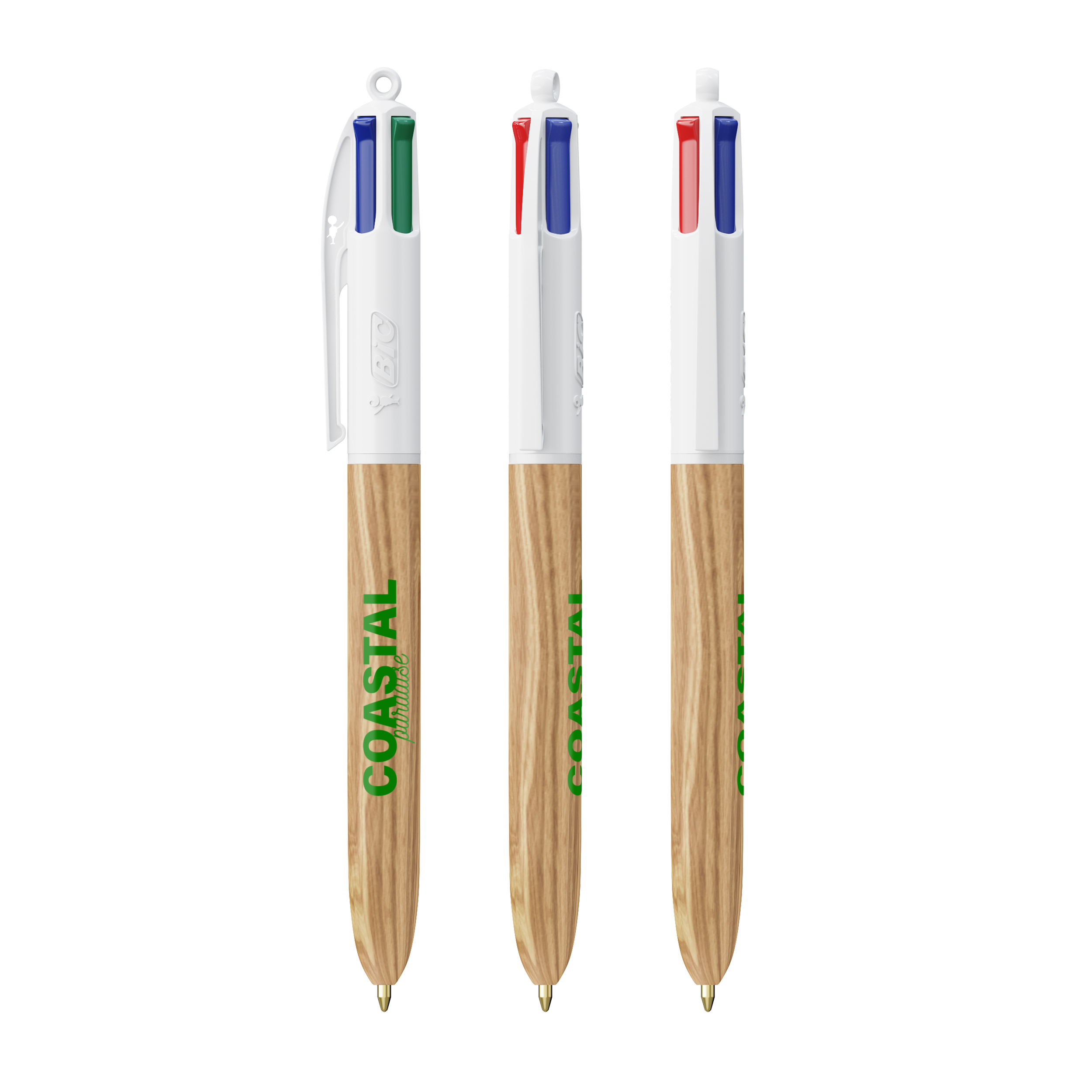BIC® 4 Colours Wood Style bedrukken met logo