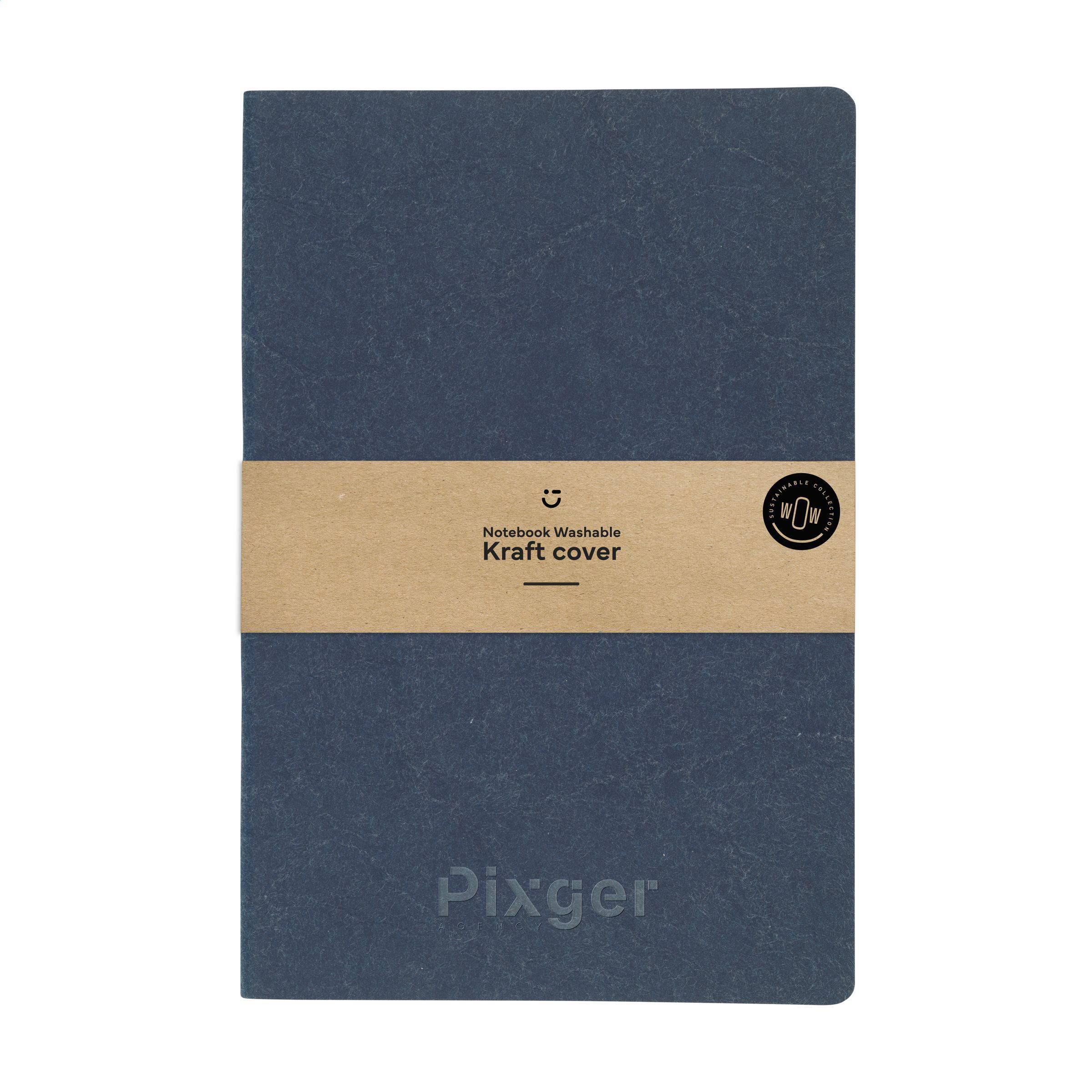 Notebook GRS Washable Kraft Cover A5 notitieboek bedrukken met logo