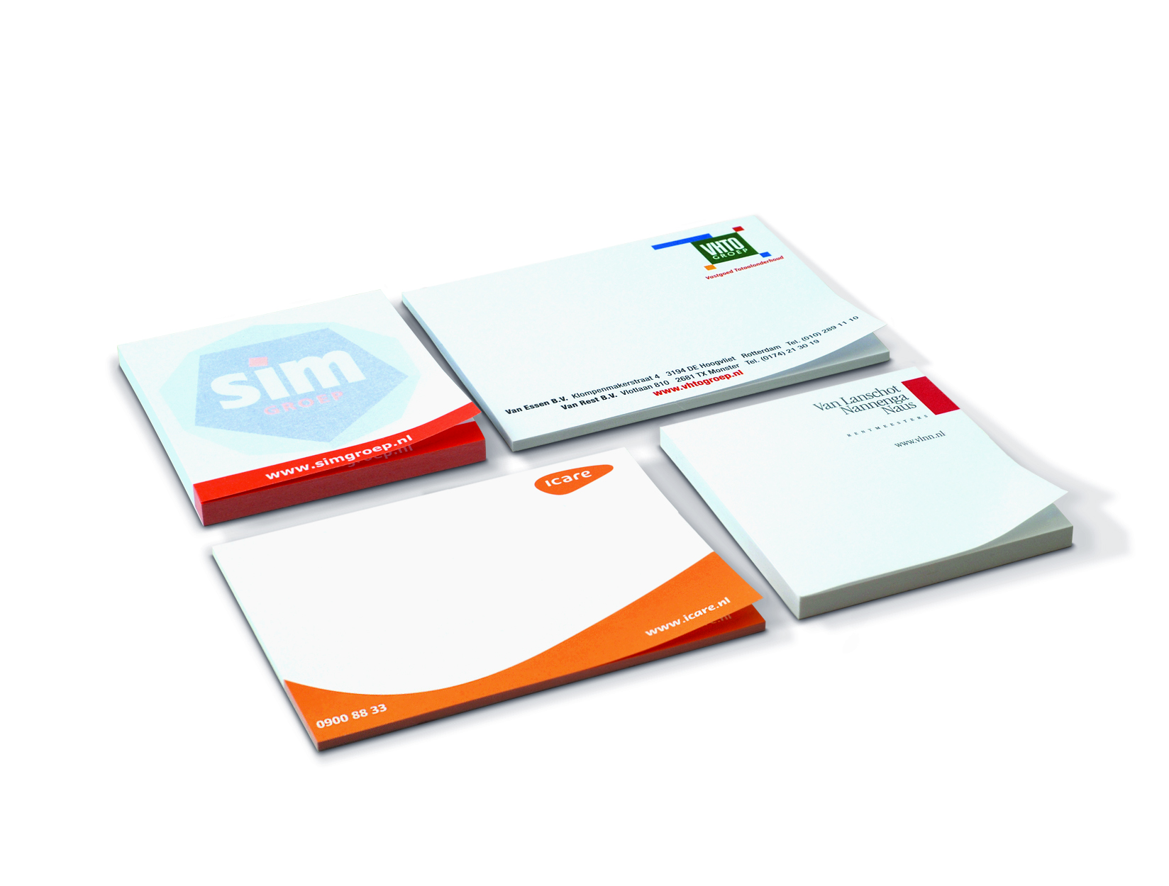 Sticky Memo 100/100mm bedrukken met logo