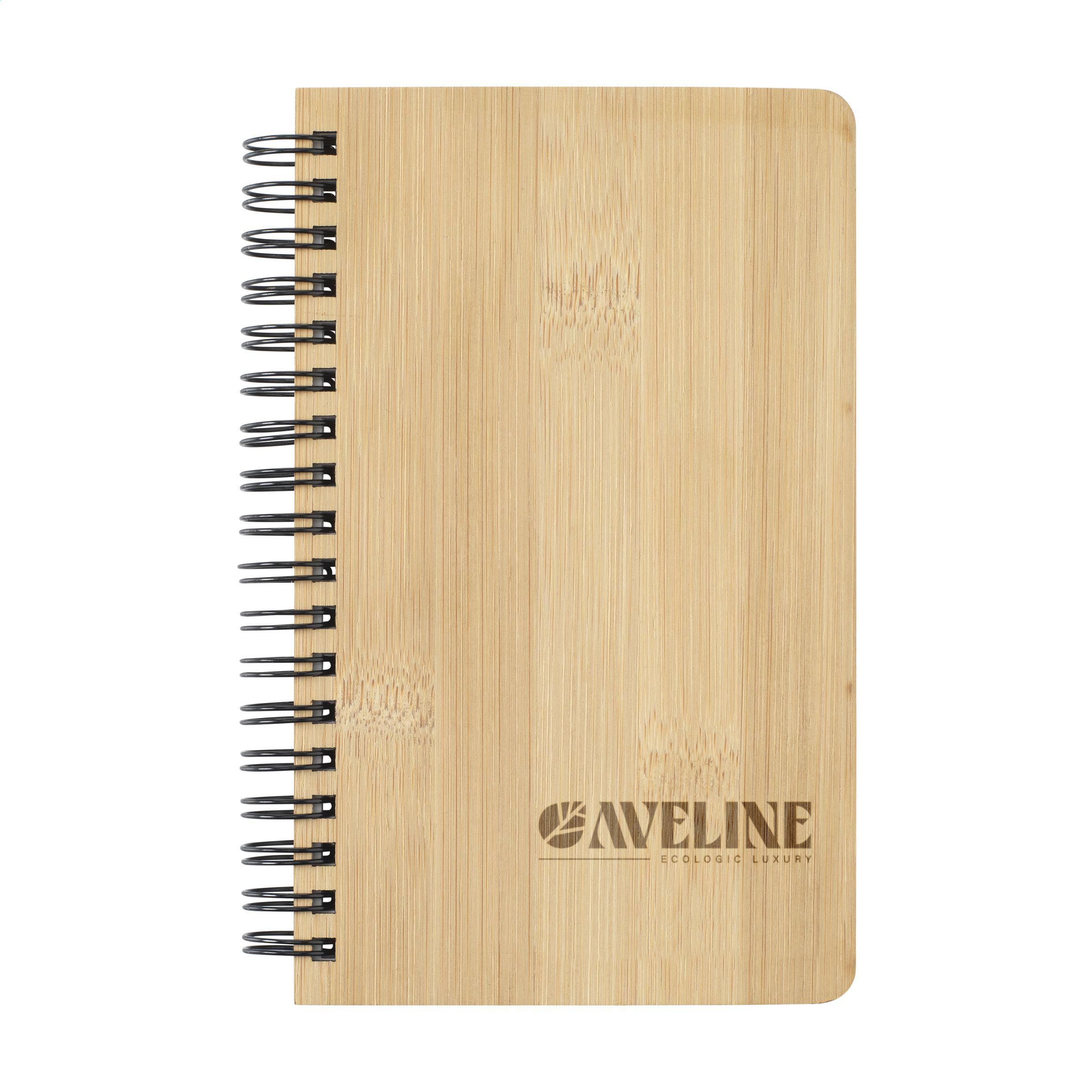 Flit Notebook made from Stonewaste-Bamboo A6 notitieboek bedrukken met logo