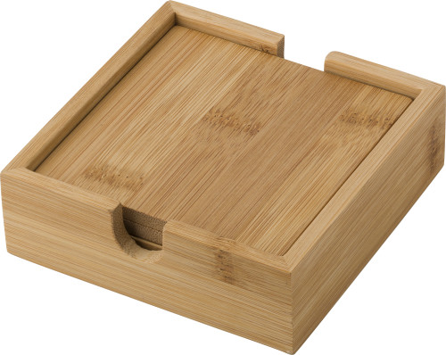 Bamboe onderzetters Primez bedrukken met logo