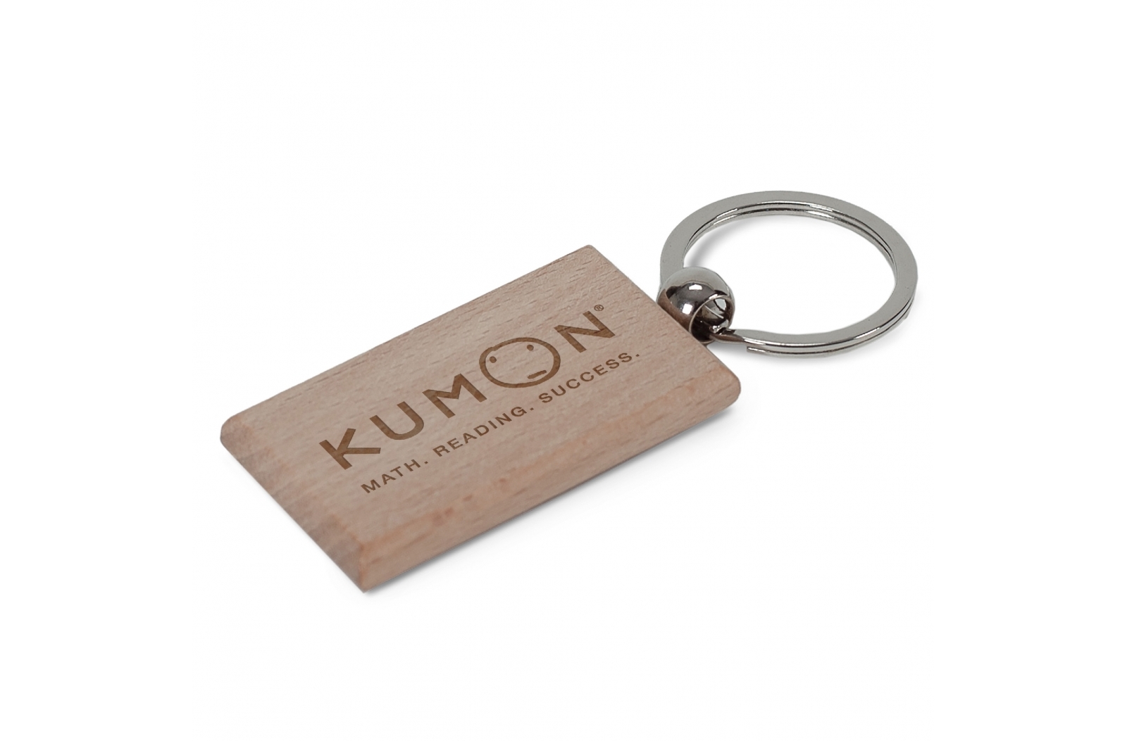 Sleutelhanger hout rechthoekig bedrukken met logo