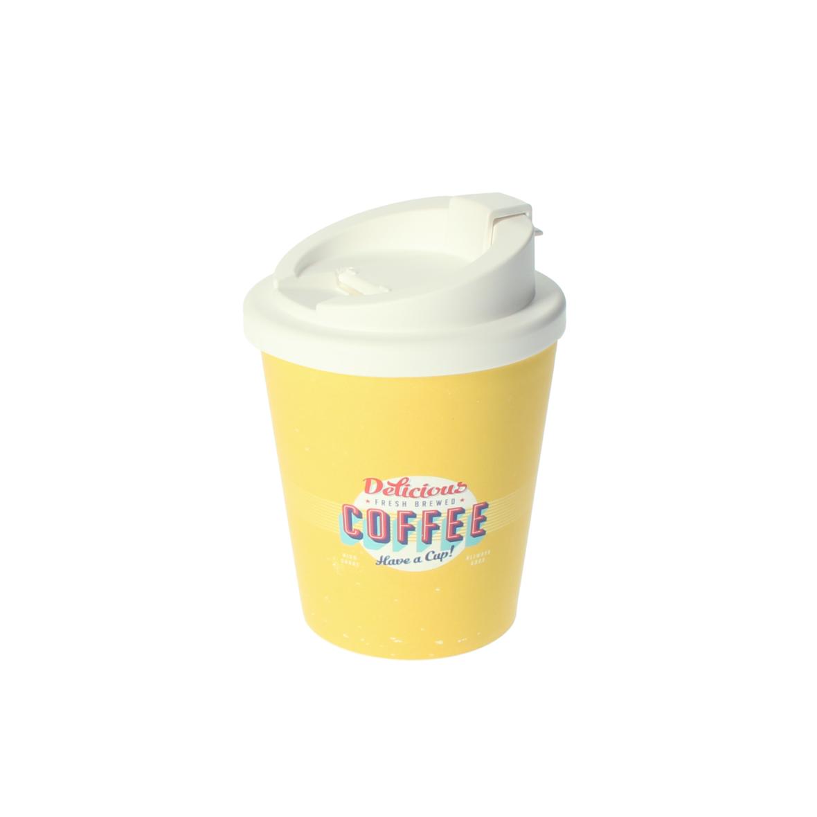 GoodCups Koffiemok Klein, PP/Wit (0,25 L) bedrukken met logo
