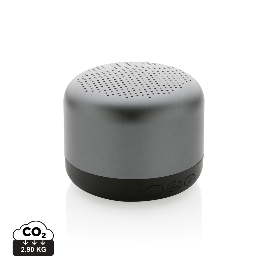 Terra RCS recycled aluminium 5W draadloze speaker bedrukken met logo
