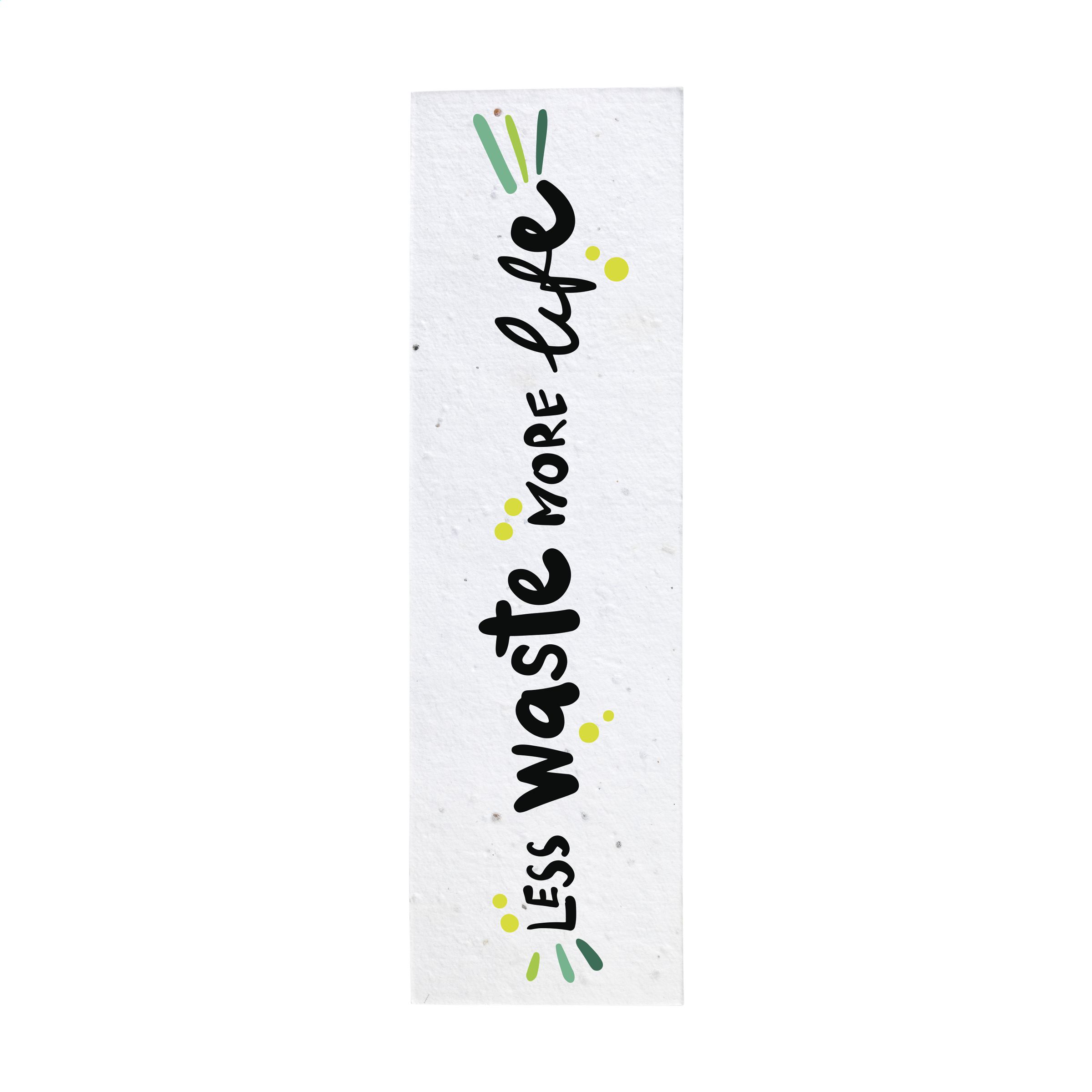 Crinkle Seed Paper Bookmark boekenlegger bedrukken met logo