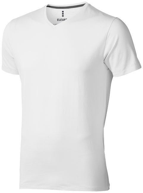 V-Neck organisch heren t-shirt (200 g/m²) bedrukken met logo