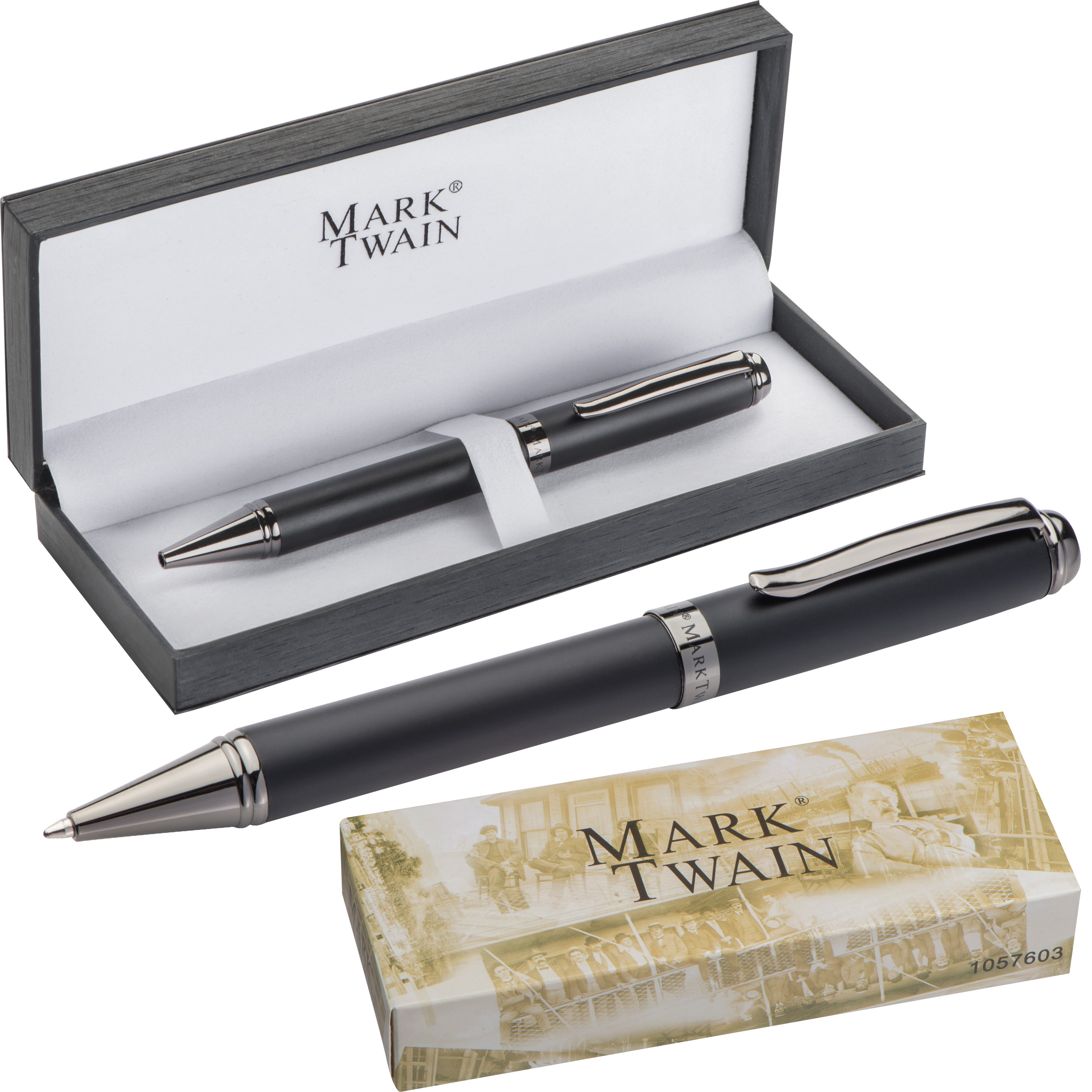 Metalen balpen - Mark Twain bedrukken met logo