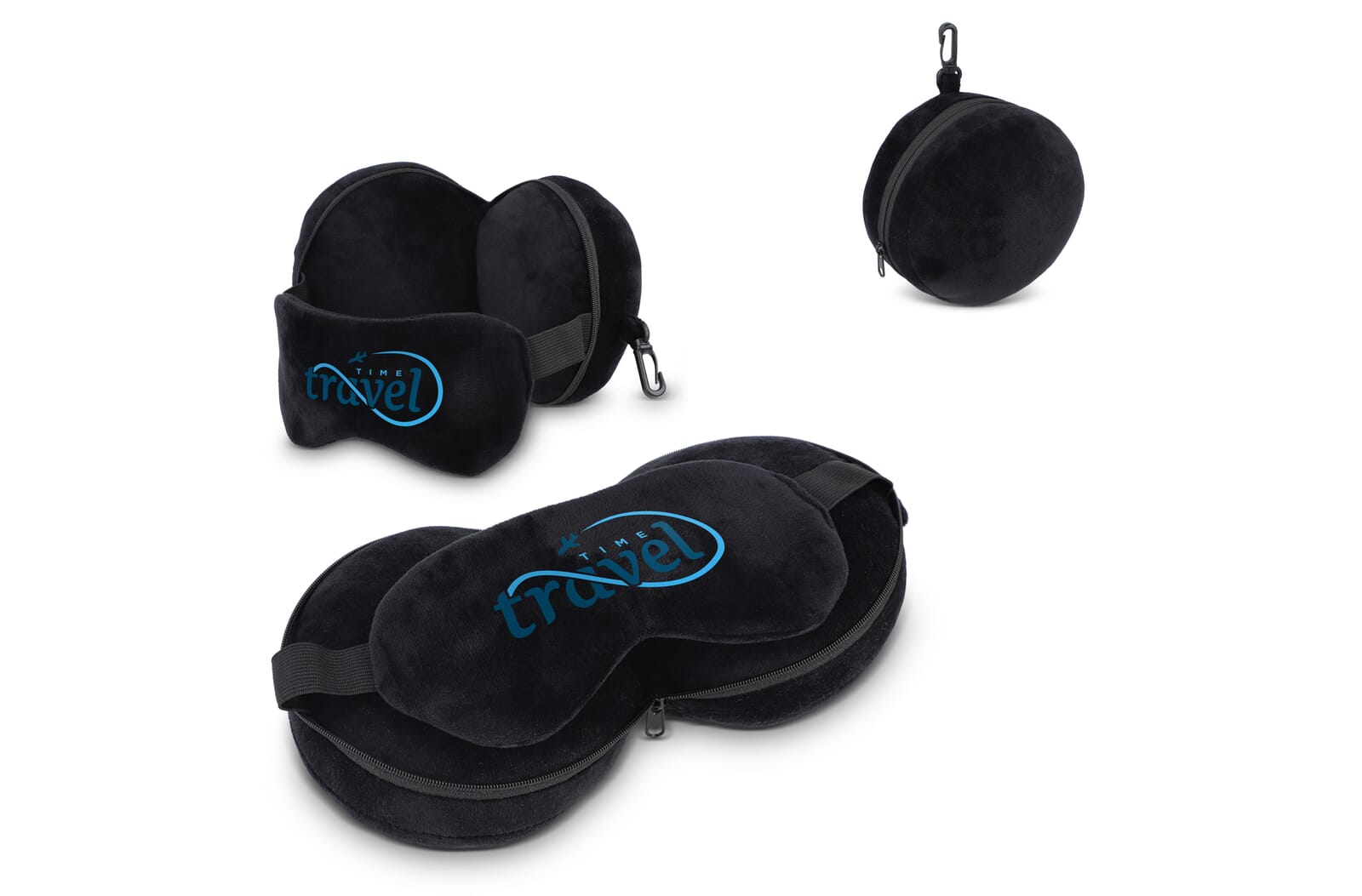Reis oogmasker-kussen met ritssluiting bedrukken met logo