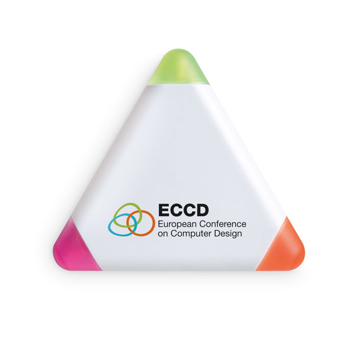 3 Kleuren markeerstift bedrukken met logo