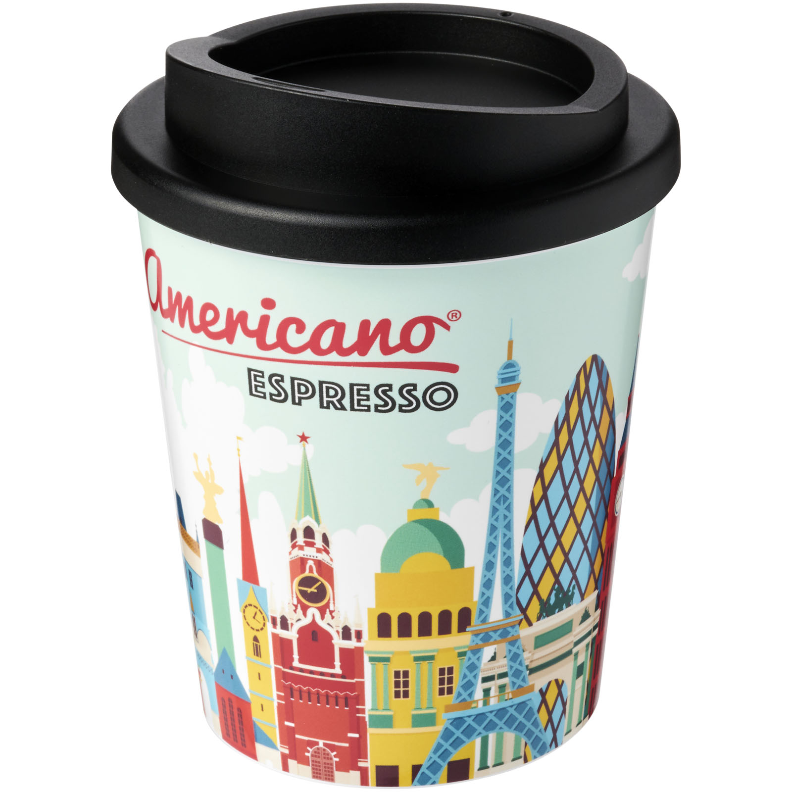Brite Americano® espresso 250 ml geïsoleerde beker bedrukken met logo