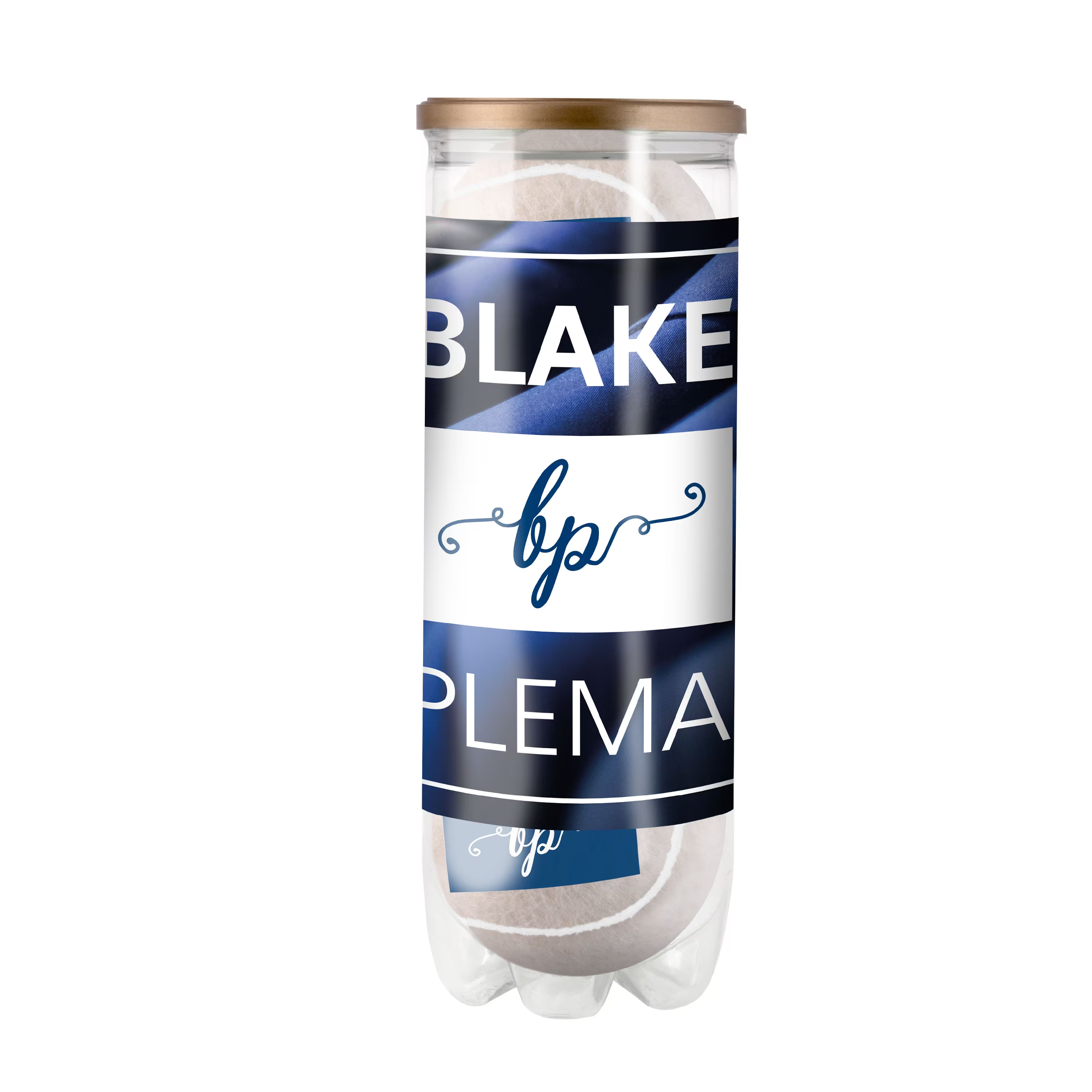 Tube coloured tennis balls bedrukken met logo