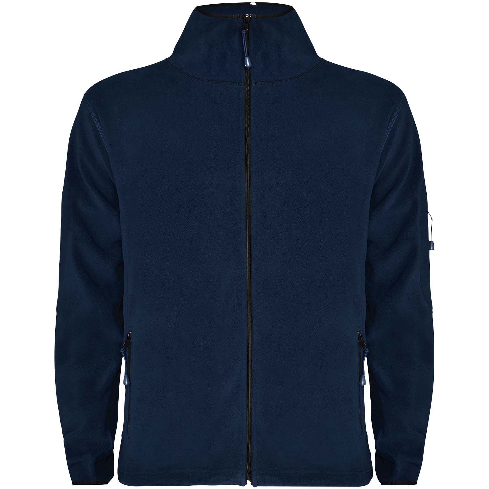 Luciane fleece herenjack met volledige rits bedrukken met logo