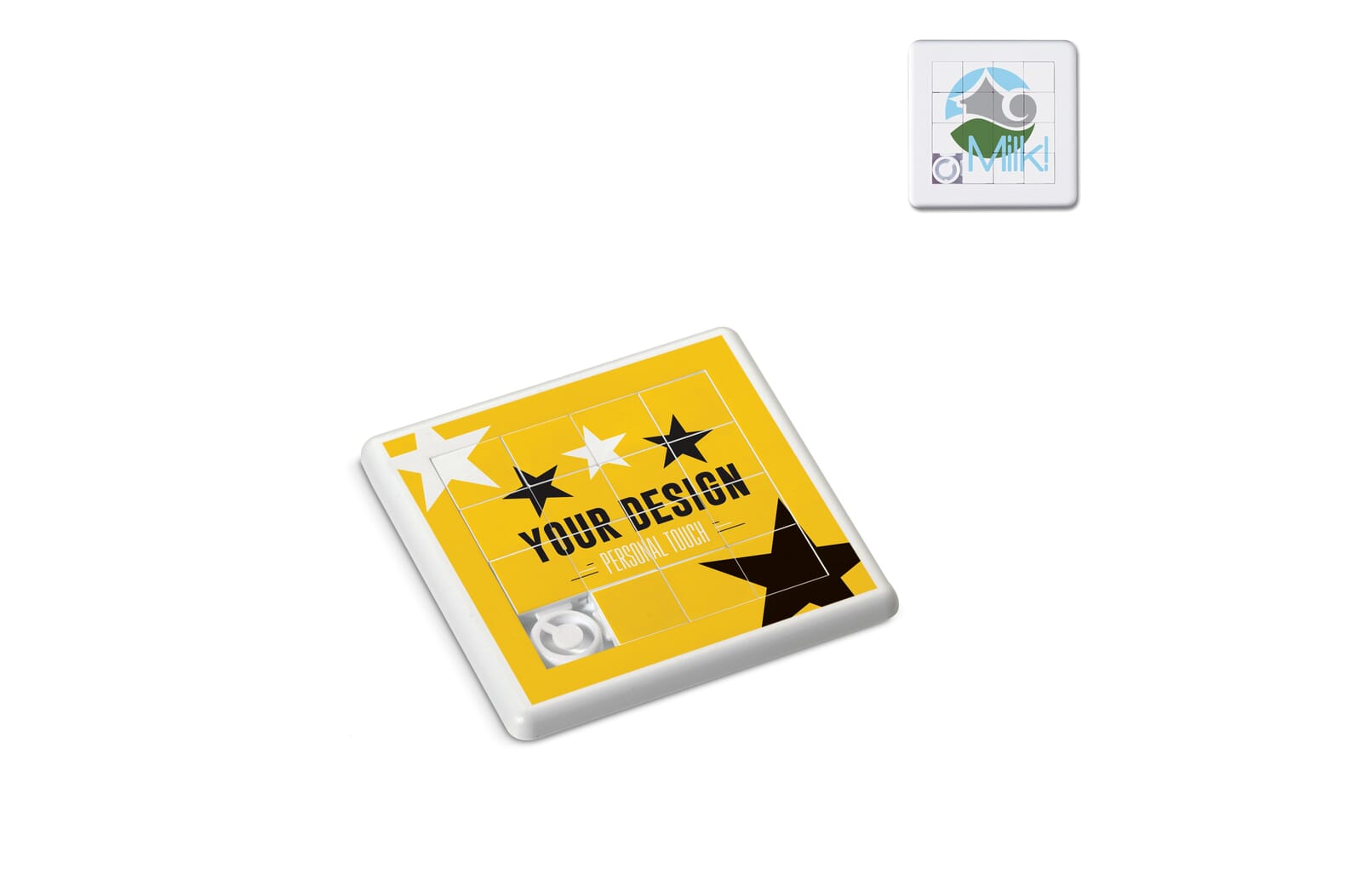 Shuffle puzzel bedrukken met logo