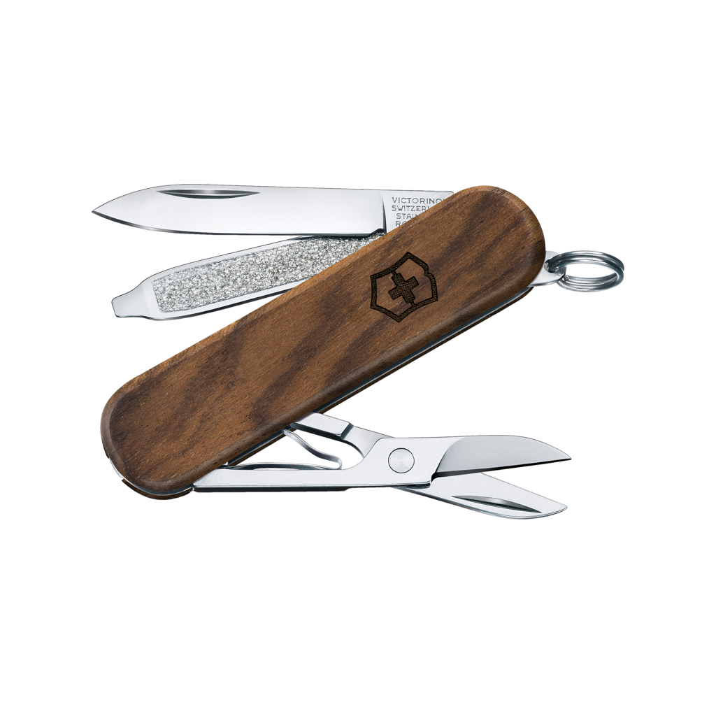 VICTORINOX Pocket Knife Classic SD Wood 5 functies bedrukken met logo