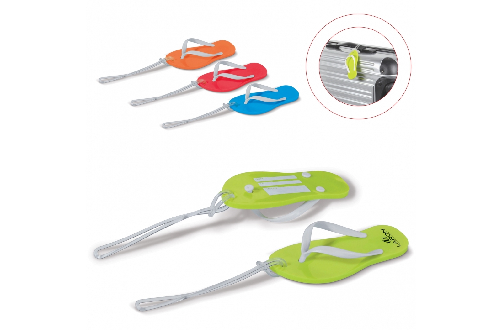 LuggageTag slipper bedrukken met logo