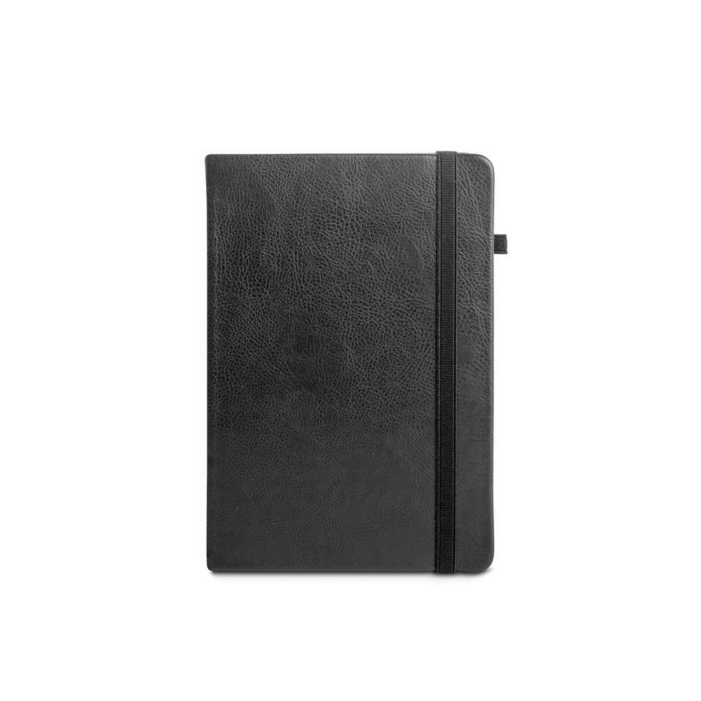HEANEY. Notitieboek van watergedragen PU met geïntegreerde gelinieerde planner bedrukken met logo