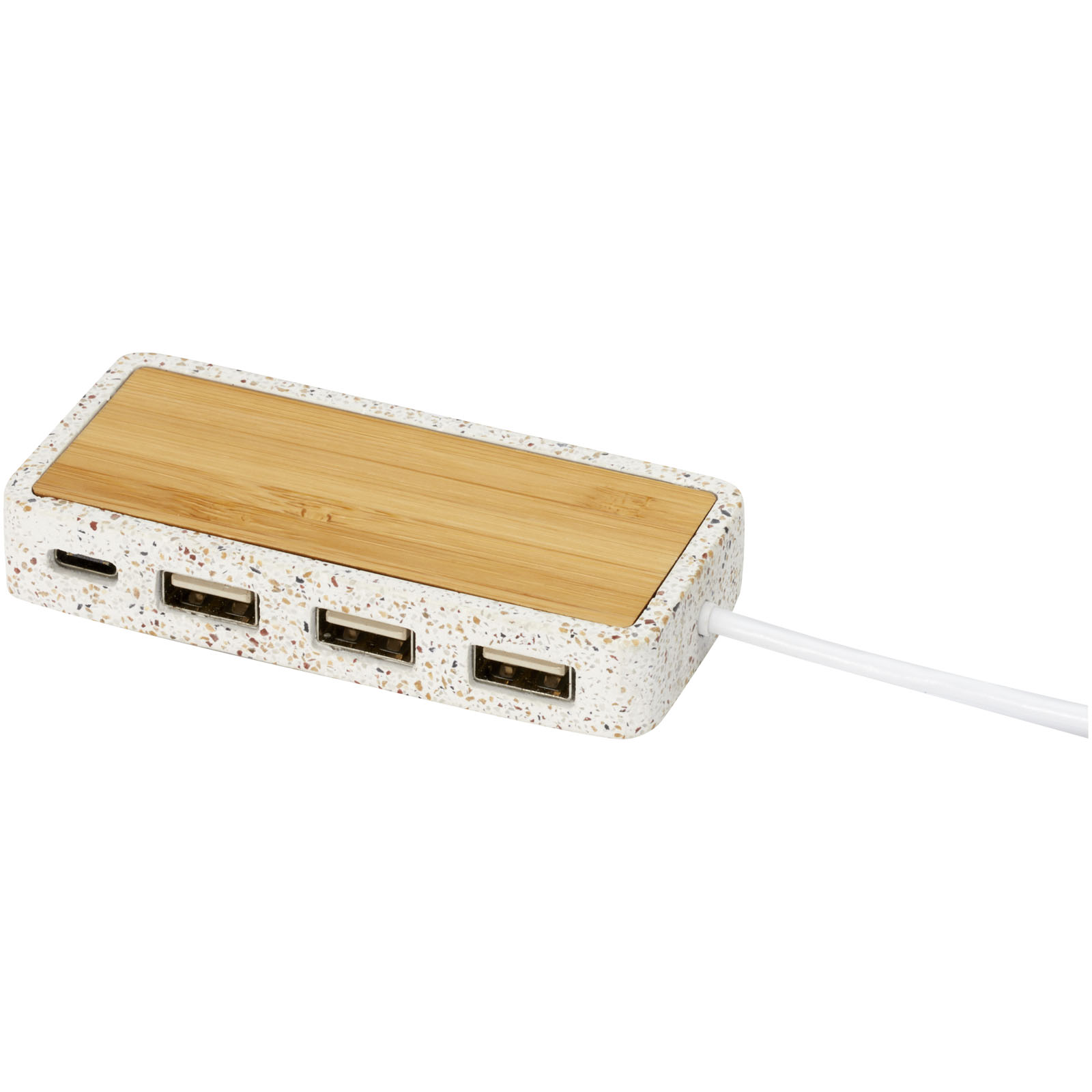 Terrazzo USB 2.0 hub bedrukken met logo