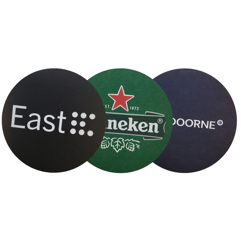 Bierviltjes rond bedrukken met logo