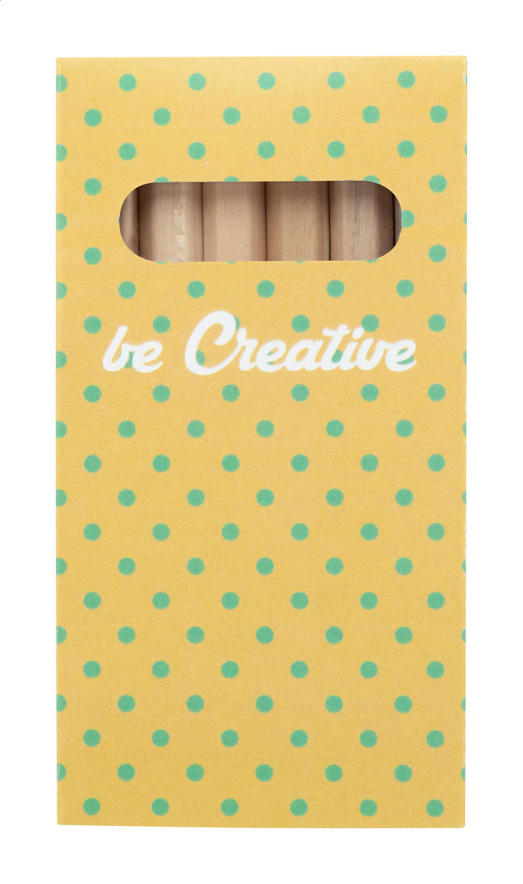 custom made 6-delige potloodset  bedrukken met logo