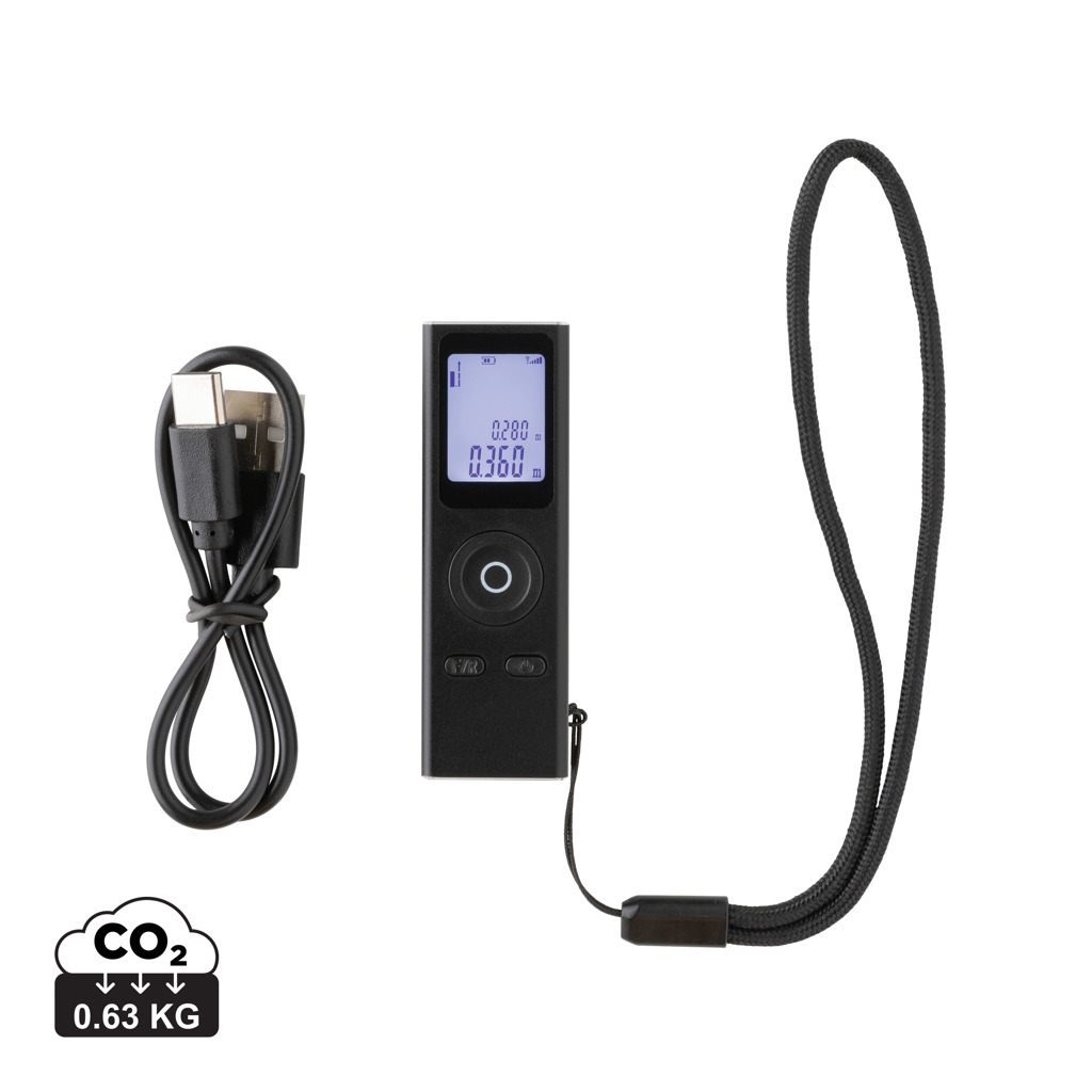 Gear X RCS gerecycled aluminium 30 meter laserafstandsmeter bedrukken met logo