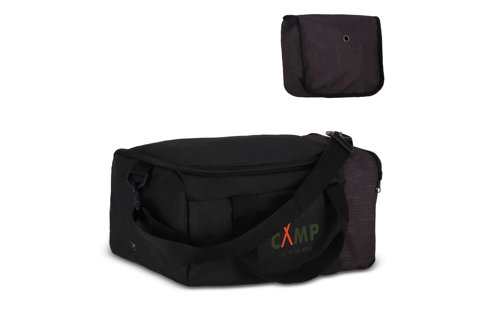 R-PET 600D opvouwbare tas voor onder de stoel 20L bedrukken met logo