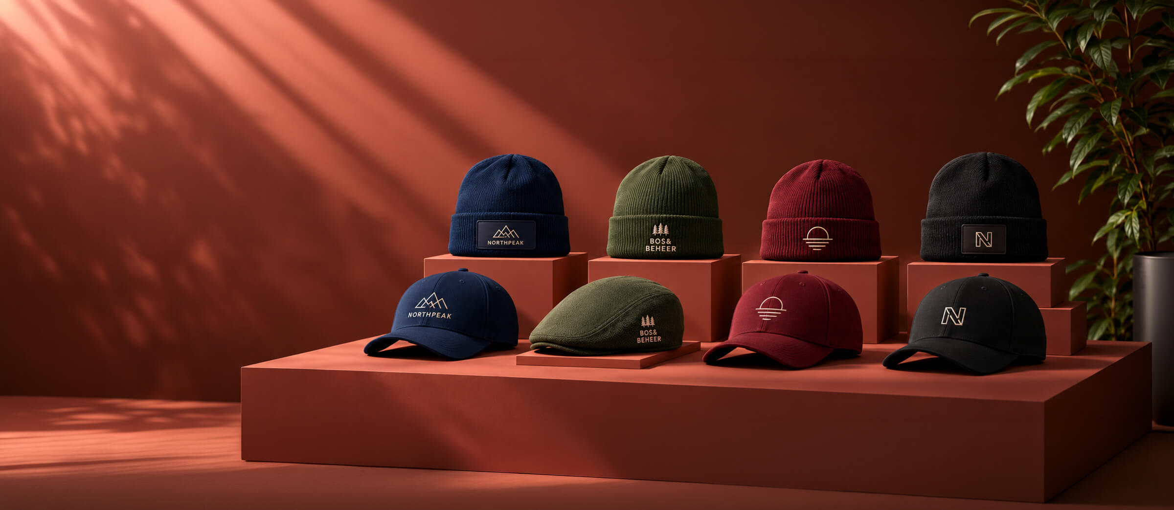Petten en mutsen borduren met je logo of bedrijfsnaam